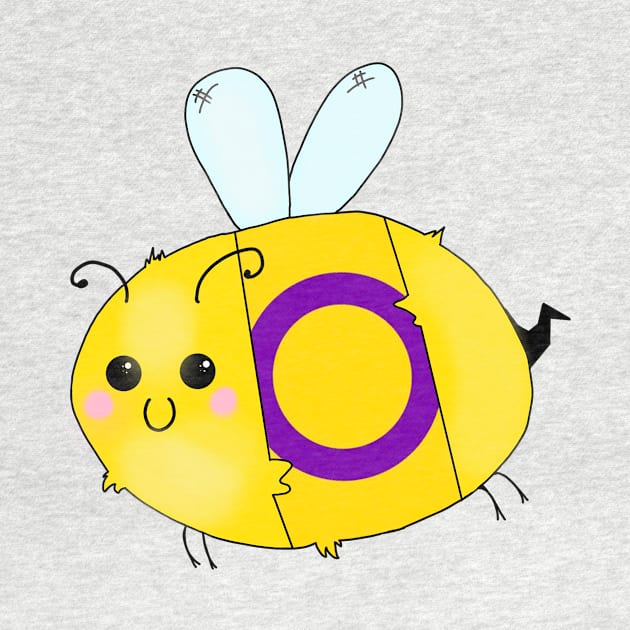 Pride Bees - Intersex by Rendi_the_Graye